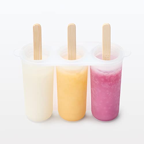 無印良品 アイスバーも作れる製氷器 14.3×4.4×1cm シリコーン製 3個用 44172803 7枚目