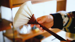 Redecker/レデッカー Dust Brush with Dot / White 953714 1枚目