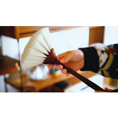 Redecker/レデッカー Dust Brush with Dot / White 953714 1枚目