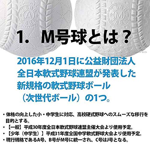 ナガセケンコー 軟式野球ボール m号 2枚目