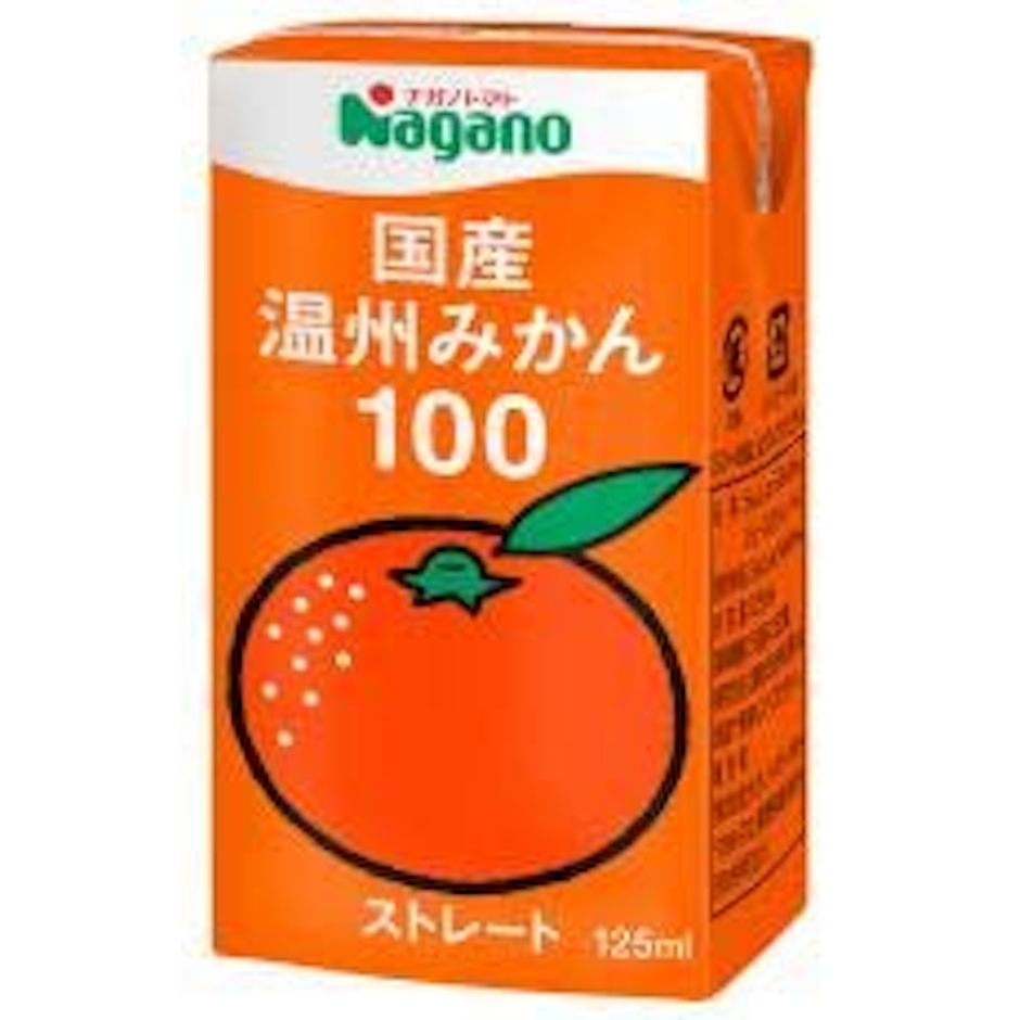 ナガノトマト 国産温州みかん100 125ml×6 1枚目