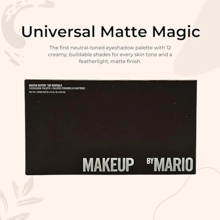 MAKEUP BY MARIO マスターマット®アイシャドウパレット:ニュートラルカラー 2枚目