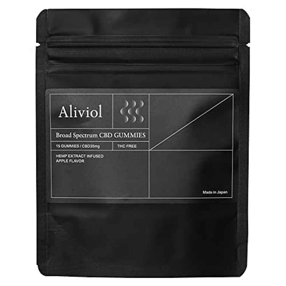 Aliviol Aliviol アリビオール CBD グミ 15粒入(1粒CBD35mg)CBD高含有 サプリメント アップル味 1枚目