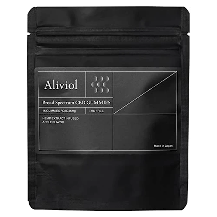 Aliviol Aliviol アリビオール CBD グミ 15粒入(1粒CBD35mg)CBD高含有 サプリメント アップル味 1枚目