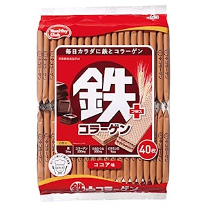 鉄プラスコラーゲンウエハース 40枚×10個セット 1枚目
