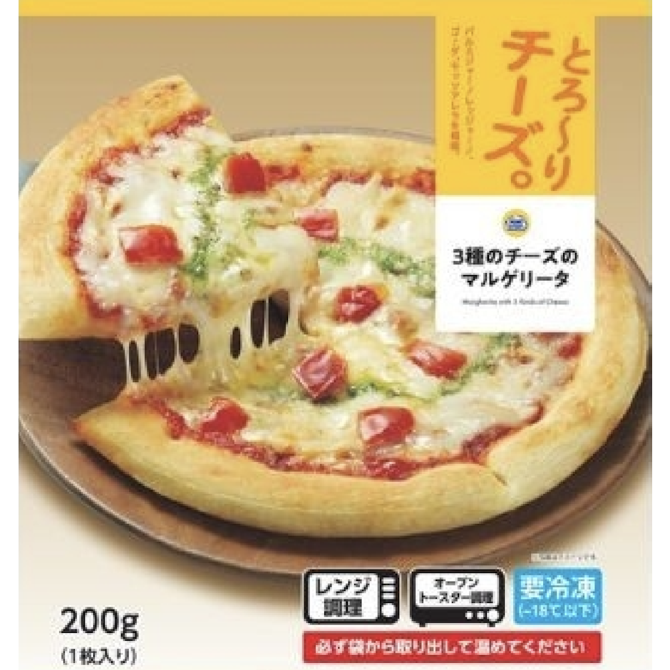 ミニストップ 3種チーズのマルゲリータ 1枚目