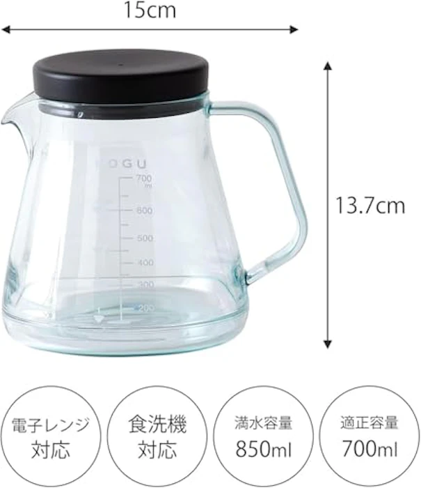 珈琲考具 KOGU 珈琲考具 割れないコーヒーサーバー 700ml 【日本製】 食洗器対応 電子レンジ対応 軽量 目盛付き 1~4杯用 トライタン ドリップ 器具 おしゃれ アウトドア 燕三条 41289 プレゼント 誕生日 記念日 ギフト 贈り物 父の日 下村企販 下村企販 3枚目