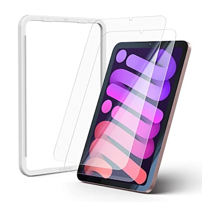 NIMASO NIMASO ガラスフィルム iPad mini6 (第6世代) 用 強化 ガラス 衝撃吸収 液晶保護 フィルム 2枚セット ガイド枠付き NTB21J354 1枚目