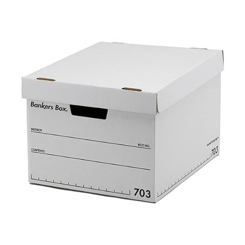 フェローズ バンカーズボックス 703sボックス A4 ふた付 ホワイト/ブラック 1005901 1パック(3個) 生活用品 インテリア 雑貨 文具 オフィス用品 その他の文具 オフィス用品 top1-ds-2439668-sd5-ah [独自簡易包装] 2枚目