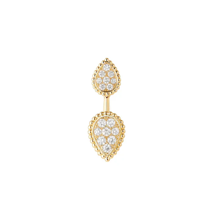 BOUCHERON SERPENT BOHÈME DIAMONDS セルパンボエム 2モチーフ シングル スタッズイヤリング 1枚目