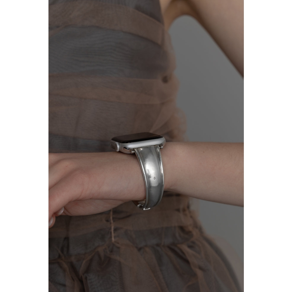 h'eres Apple Watch vintage - like silver band 2枚目