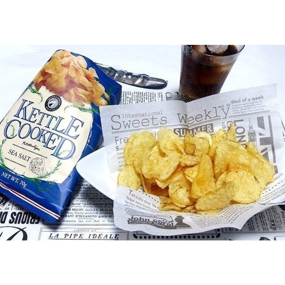 キャメル珈琲 サラトガスプリング ケトルクックチップス シーソルト 4枚目