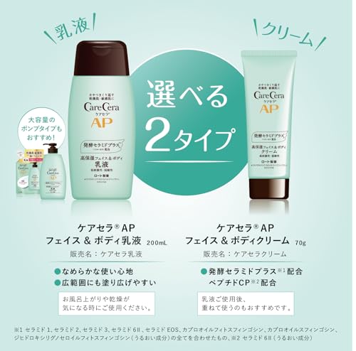 ケアセラ(CareCera) APフェイス&ボディ乳液 大容量本体 400ml (セラミドプラス×7種の天然型セラミド配合) 4枚目