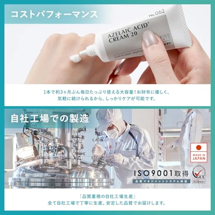 KISO CARE アゼライン酸20%配合フェイスクリーム 3枚目