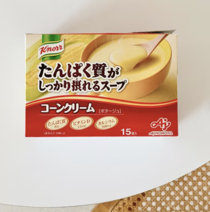 味の素 たんぱく質がしっかり摂れるスープ コーンクリーム  1枚目
