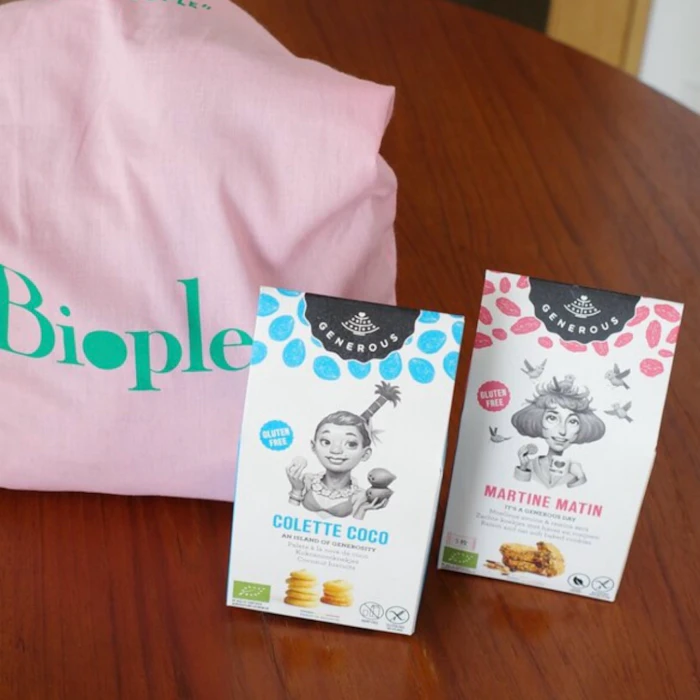 Generous(ジェネラス)有機グルテンフリークッキー オーツ麦・チョコチップ 30g×5袋入り クッキー ビスケット ベルギー 有機 オーガニック 個包装 グルテンフリー ヴィーガン ビーガン 1枚目