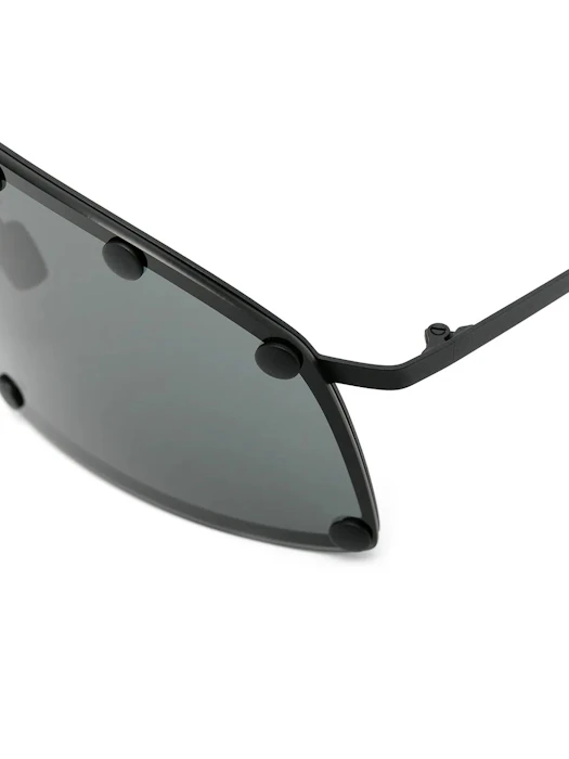 RICK OWENS Shielding geometric-frame sunglasses 3枚目