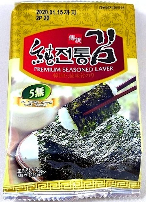 ソチョン 伝統韓国のり 8枚×12p入り 2パック 2枚目