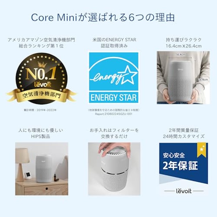 Levoit Levoit Core Mini 空気清浄機 3枚目
