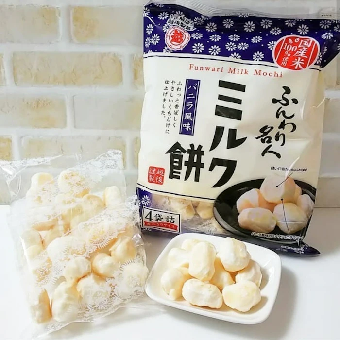 越後製菓 ふんわり名人ミルク餅 50g 1枚目