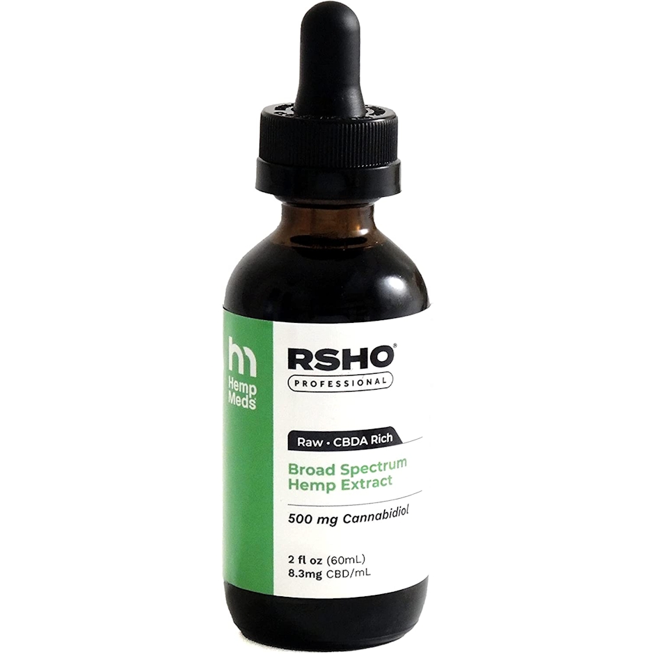 HempMeds HempMeds CBDオイル 生タイプ ブロードスペクトラム CBDa配合 高濃度 CBD500mg + CBDa 90mg CBG CBN RSHO® グリーンラベル CBDオイル ヘンプメッズ (60ml) ヘンプオイル + MCTオイル 1枚目