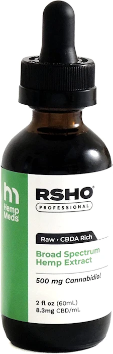 HempMeds HempMeds CBDオイル 生タイプ ブロードスペクトラム CBDa配合 高濃度 CBD500mg + CBDa 90mg CBG CBN RSHO® グリーンラベル CBDオイル ヘンプメッズ (60ml) ヘンプオイル + MCTオイル 1枚目