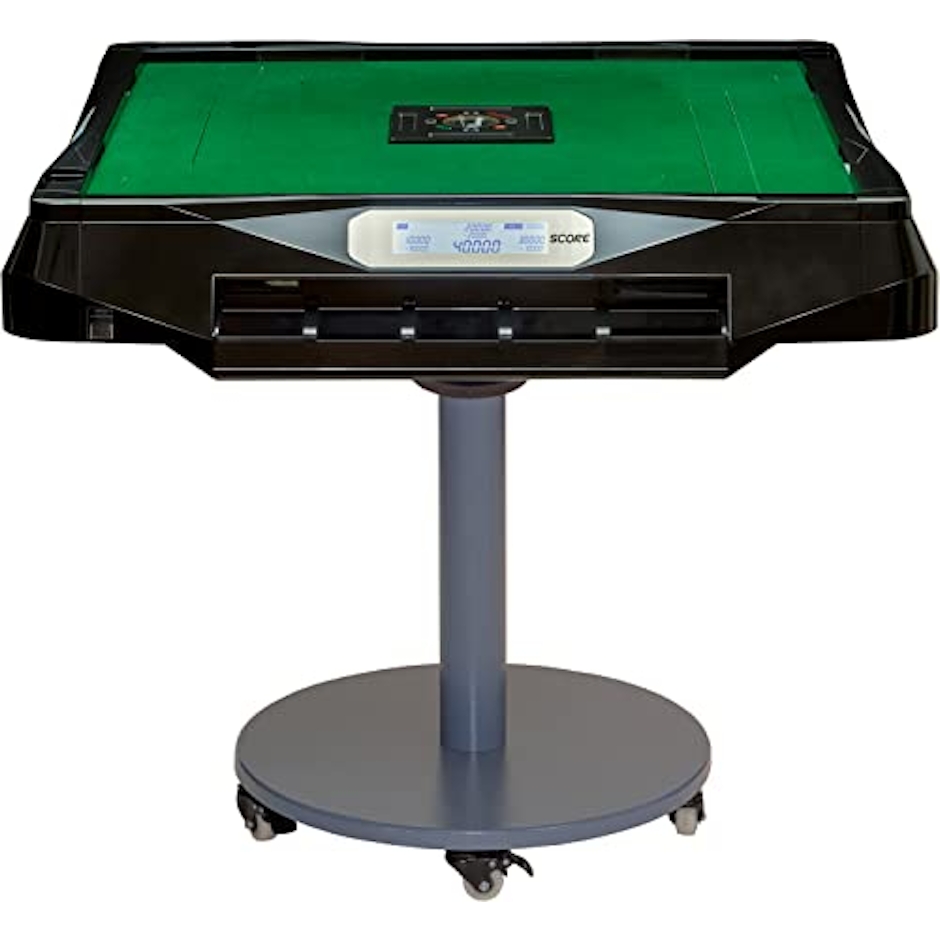 アルバン 家庭用点数表示機能付全自動麻雀卓「Slim SCORE 28S/スリムスコア28S」ブラック/折りたたみ・移動式脚タイプ/牌サイズ28mm/2023年モデル 1枚目
