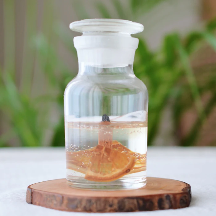 nicori candle's gallery 音の出るアロマキャンドル BOTANICAL BOTTLE CANDLE 1枚目