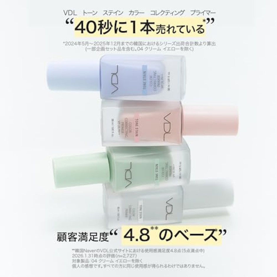VDL トーン ステイン カラー コレクティング プライマー / 04 クリームイエロー 3枚目