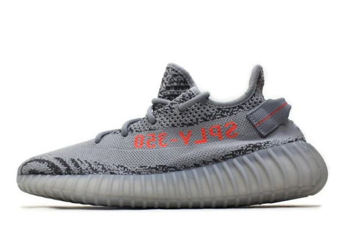 ADIDAS ORIGINALS(アディダス オリジナルス) YEEZY BOOST 350 V2 GREY ORENGE AH2203 3枚目