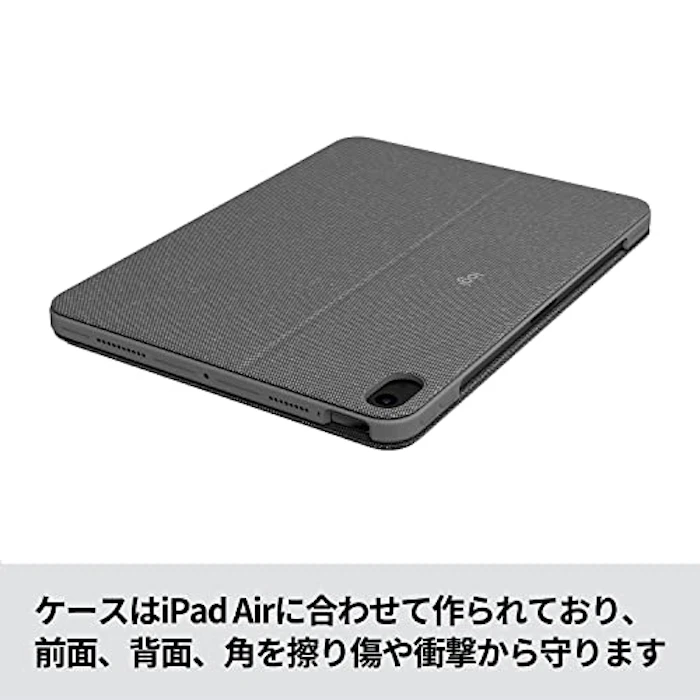 ロジクール Logicool iPad Air 10.9インチ 第5世代 第4世代 対応 トラックパッド付き キーボード一体型ケース Combo Touch iK1095GRAr 日本語キーボード スマートコネクタ キーボード着脱可能 オックスフォードグレー 国内正規品 2年間メーカー保証 7枚目