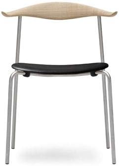 Carl Hansen & Son 【正規取扱店】Carl Hansen & Son カール・ハンセン&サン CH88P スタッキングチェア Hans.J.Wegner ハンス・J・ウェグナー ステンレスフレーム オーク Oak ソープフィニッシュ 張座：レザー Thor 301 1枚目