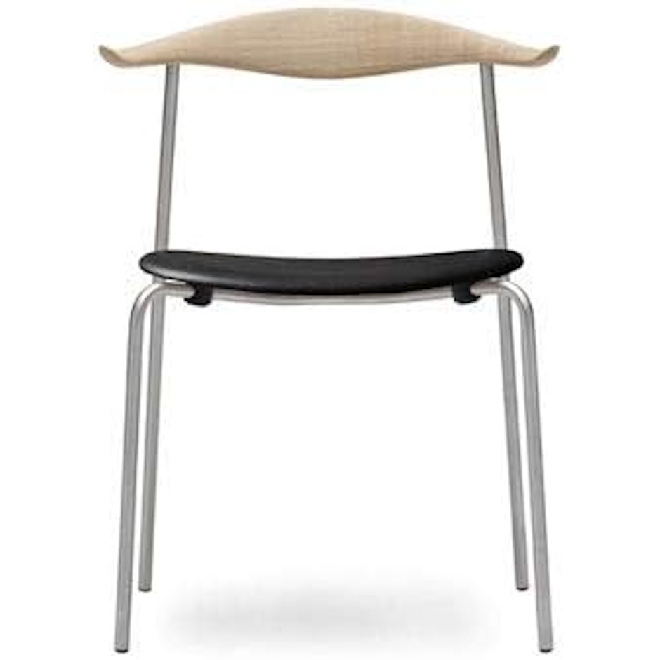 Carl Hansen & Son 【正規取扱店】Carl Hansen & Son カール・ハンセン&サン CH88P スタッキングチェア Hans.J.Wegner ハンス・J・ウェグナー ステンレスフレーム オーク Oak ソープフィニッシュ 張座:レザー Thor 301 1枚目