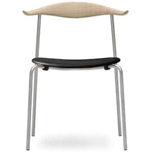 Carl Hansen & Son 【正規取扱店】Carl Hansen & Son カール・ハンセン&サン CH88P スタッキングチェア Hans.J.Wegner ハンス・J・ウェグナー ステンレスフレーム オーク Oak ソープフィニッシュ 張座:レザー Thor 301 1枚目