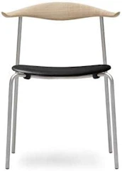 Carl Hansen & Son 【正規取扱店】Carl Hansen & Son カール・ハンセン&サン CH88P スタッキングチェア Hans.J.Wegner ハンス・J・ウェグナー ステンレスフレーム オーク Oak ソープフィニッシュ 張座:レザー Thor 301 1枚目