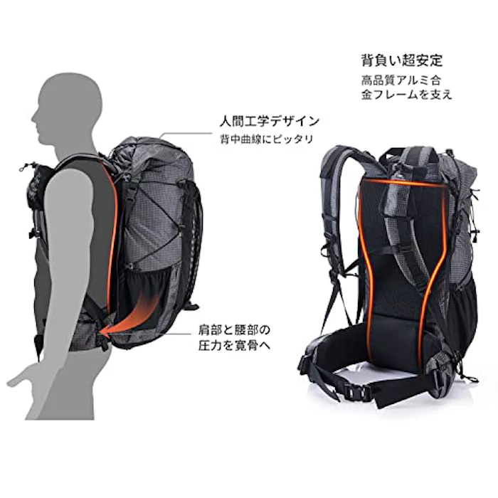 Naturehike ハイキングバッグ 40L 3枚目
