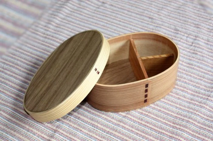 三好漆器 曲げわっぱ 高背小判弁当箱 白木 2枚目