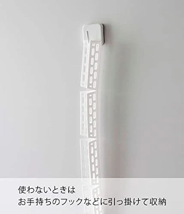 山崎実業(Yamazaki) ドラム式洗濯機 ドアパッキン 小物挟まり 防止カバー ホワイト 約W44.5×D2.5×H4.7cm プレート Plate はめ込みだけ 簡単設置 丸洗いできる 6045 5枚目