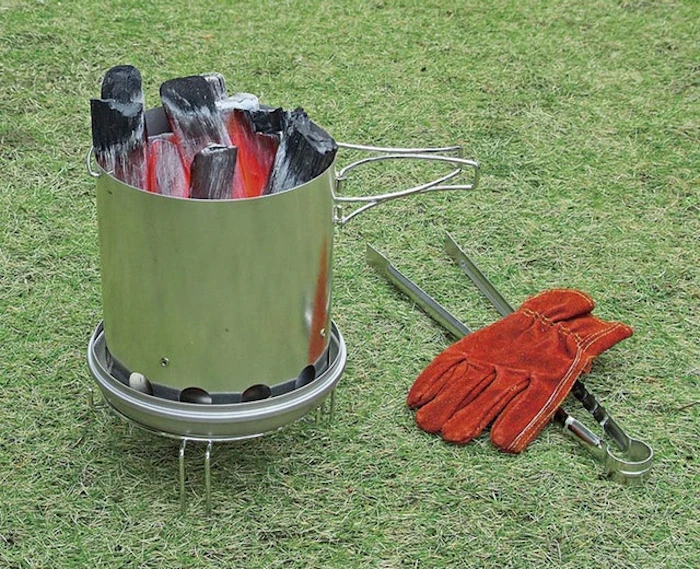 キャプテンスタッグ 大型火消しつぼ 火起し器セット M-6625 5枚目