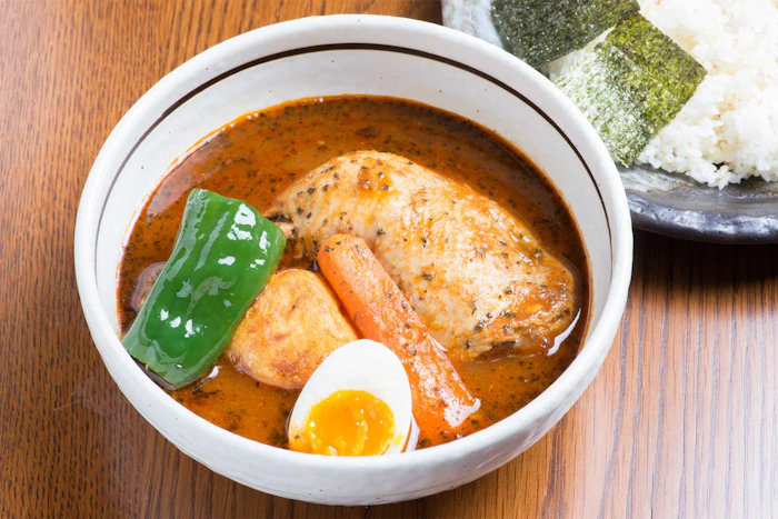 札幌らっきょ チキンスープカレー 1枚目