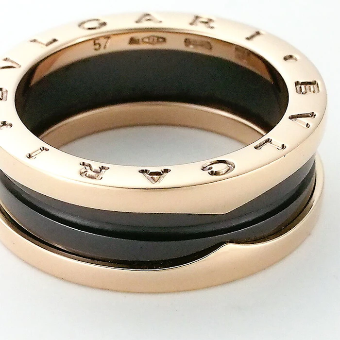 BVLGARI ビー・ゼロワン リング PG ×ブラックセラミック 2枚目