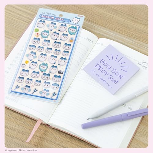 サンスター文具(Sun-Star Stationery) ちいかわ グッズ ボンボンドロップシール ハチワレ S8542902 2枚目