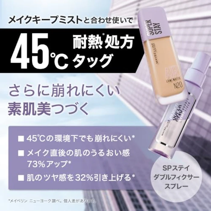 MAYBELLINE NEW YORK SPステイ ルミマット リキッド ファンデーション SPF12 / PA+++ N01 7枚目