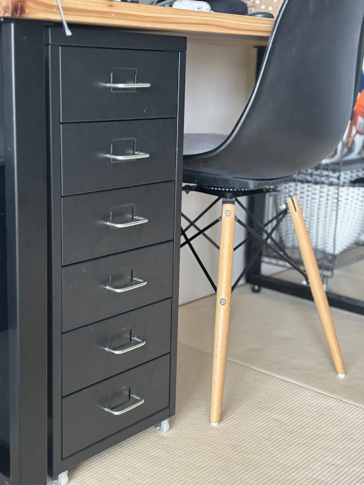 IKEA IKEA イケア 引き出しユニット キャスター付き ブラック 黒 28x69cm d00341971 HELMER ヘルメル インテリア雑貨 収納家具 チェスト 引き出し収納 おしゃれ シンプル 北欧 かわいい オフィス 2枚目