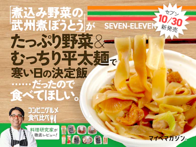 【セブン新作】野菜たっぷり煮ぼうとうが寒い日の決定飯だったので紹介したい【味染みててウマ〜!】