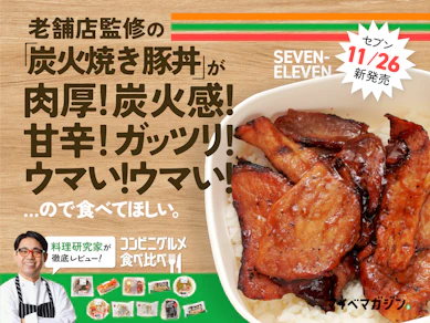 【今週のセブンめし比較】駅弁よりウマいんですけど…!「炭火焼き豚丼」が肉厚すごい&香ばしいから食べてほしい【11月5週目】