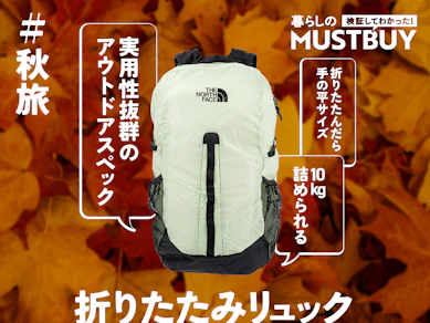 秋旅に+1で荷物問題を解決!「ノースフェイス」の折りたたみリュックが"買い"でした【19商品比較】