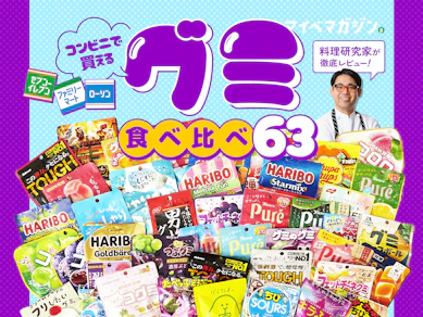 【ランキング一挙公開】1位は果汁グミ?コロロ?ハリボー?コンビニで買えるグミ63商品を食べ比べました【料理研究家がガチ実食】