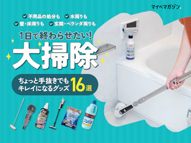 【大掃除、今年こそラクしない?】1年分の汚れ・面倒が“1日”で片付く便利グッズを集めました!【全16商品テスト済】