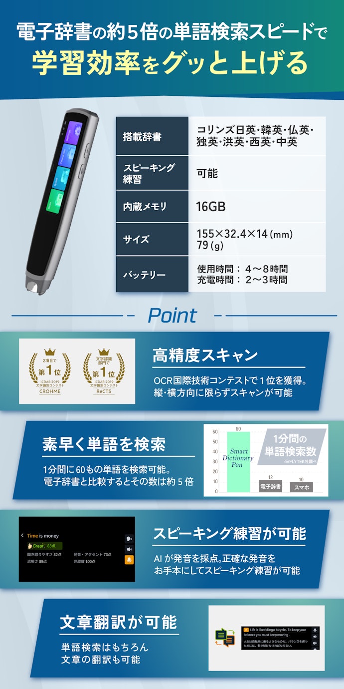 教育専門家が実機レビュー】iFLYTEK Smart Dictionary Penの実力 教育専門家が実機レビュー】iFLYTEK Smart Dictionary Penの実力
